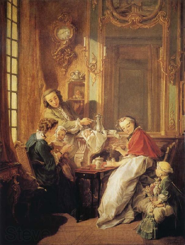 Francois Boucher The Breakfast Norge oil painting art